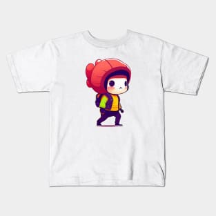 Happy Kawaii Hiking A Cute Adventure Kids T-Shirt